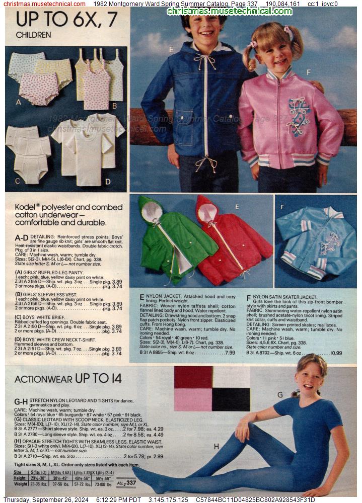 1982 Montgomery Ward Spring Summer Catalog, Page 337