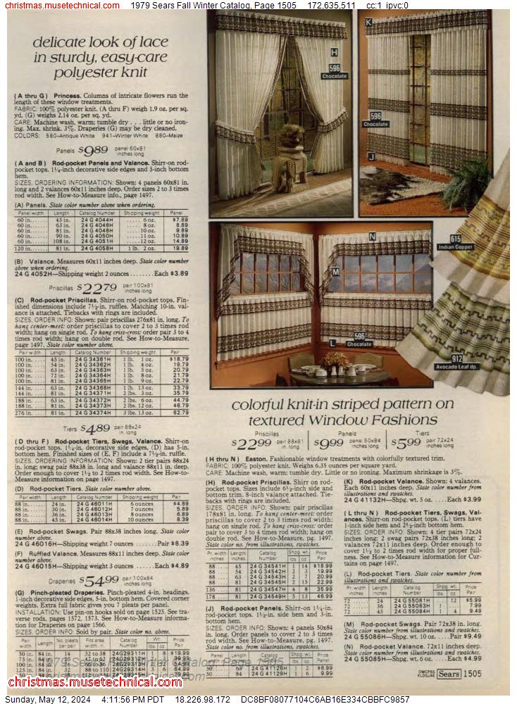 1979 Sears Fall Winter Catalog, Page 1505