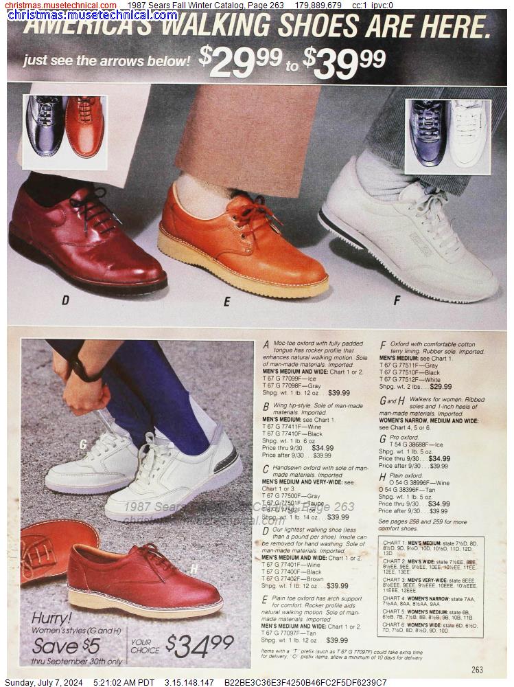1987 Sears Fall Winter Catalog, Page 263