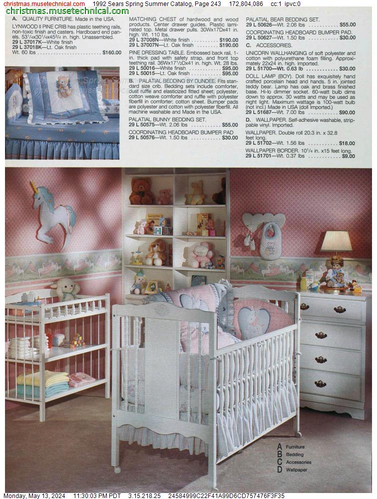 1992 Sears Spring Summer Catalog, Page 243