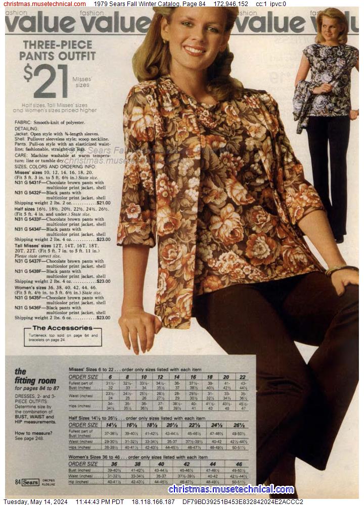 1979 Sears Fall Winter Catalog, Page 84