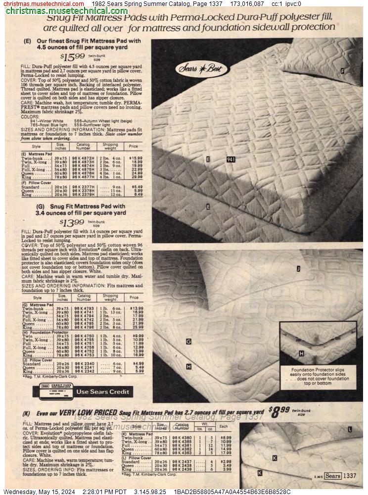 1982 Sears Spring Summer Catalog, Page 1337
