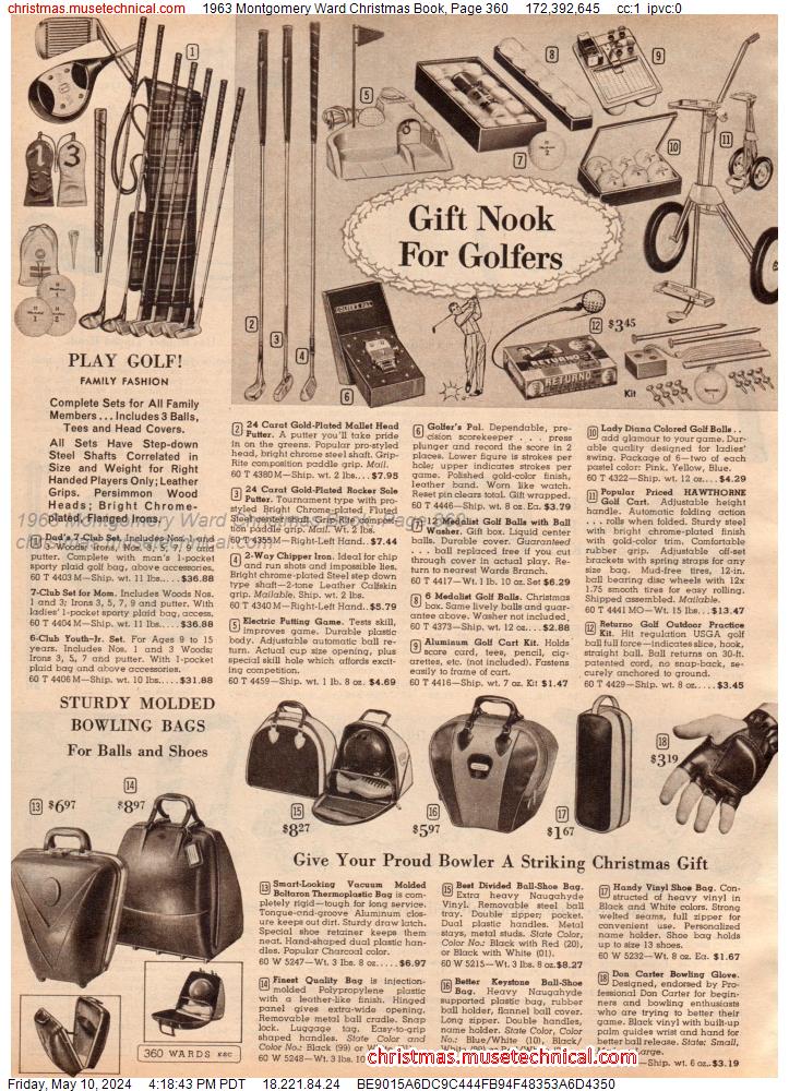 1963 Montgomery Ward Christmas Book, Page 360