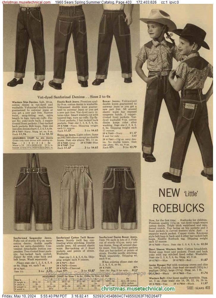 1960 Sears Spring Summer Catalog, Page 403