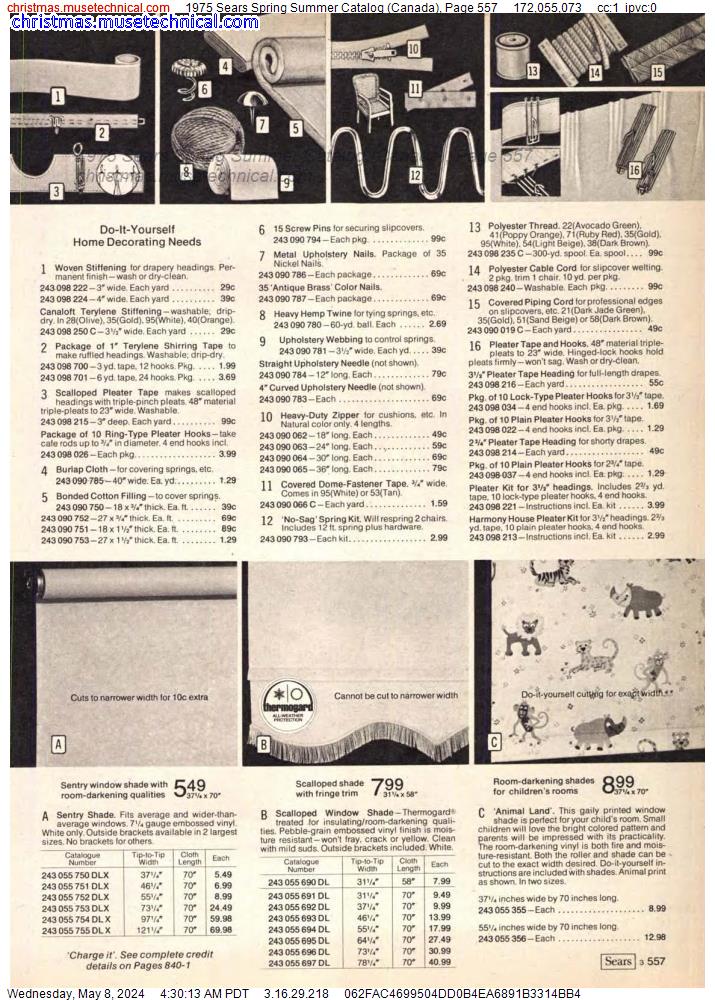 1975 Sears Spring Summer Catalog (Canada), Page 557