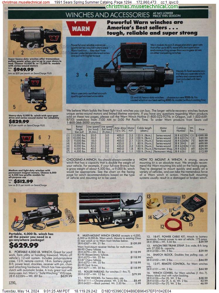 1991 Sears Spring Summer Catalog, Page 1294
