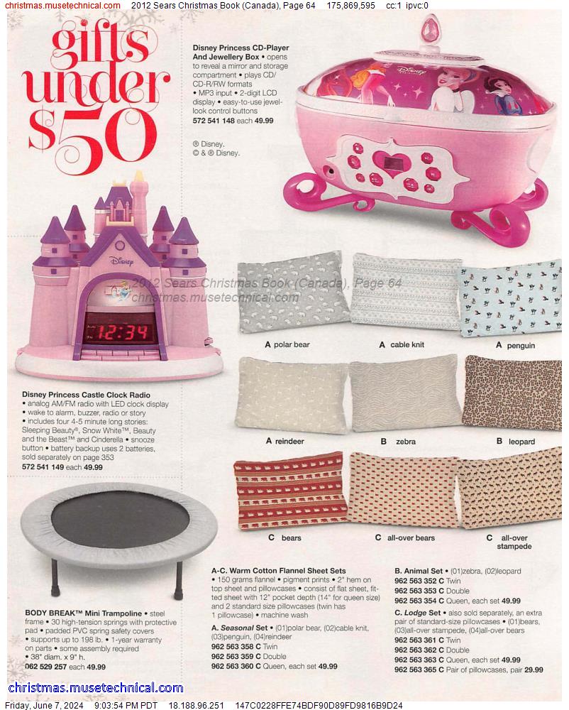 2012 Sears Christmas Book (Canada), Page 64