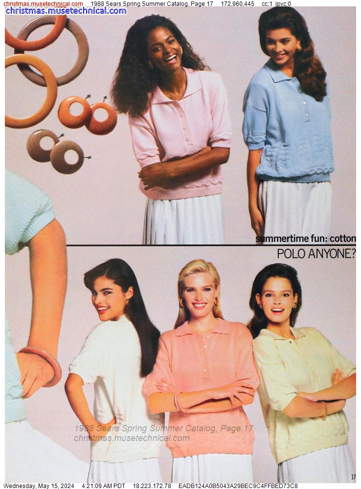 1988 Sears Spring Summer Catalog, Page 17