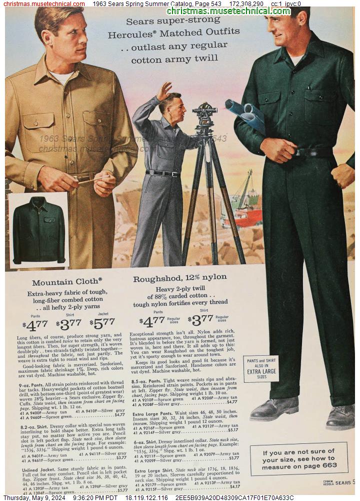 1963 Sears Spring Summer Catalog, Page 543