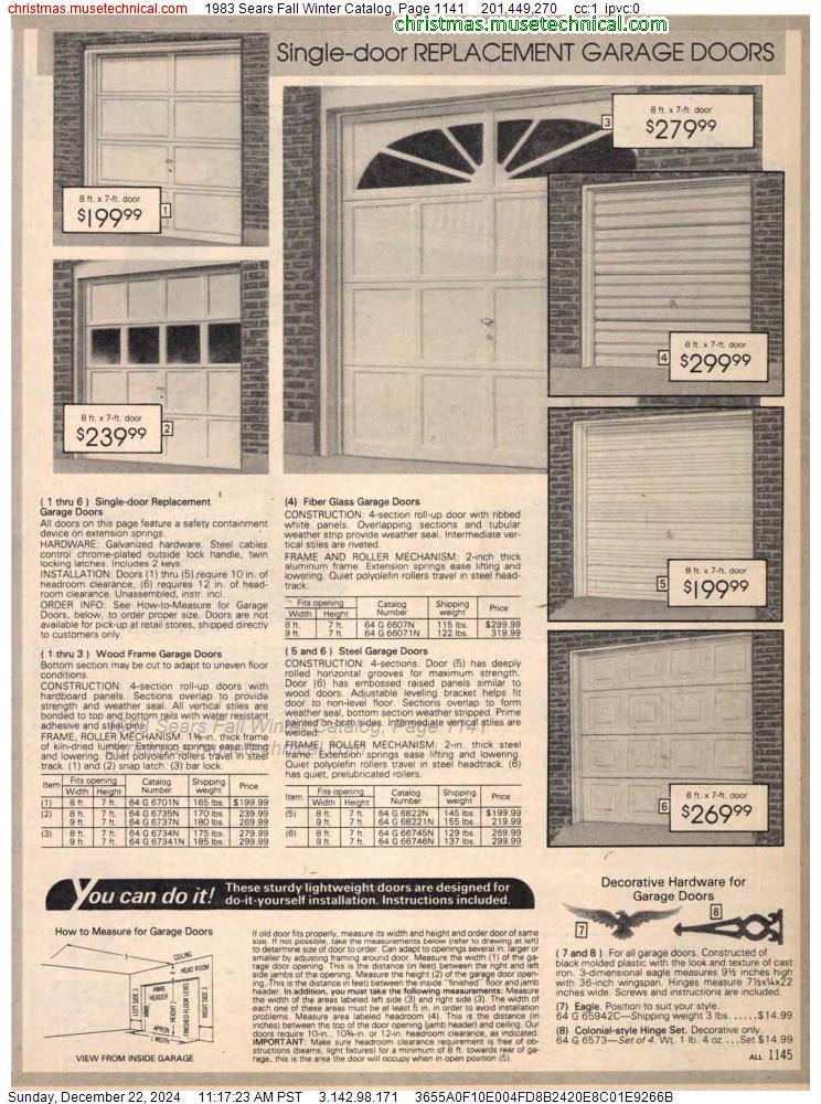 1983 Sears Fall Winter Catalog, Page 1141