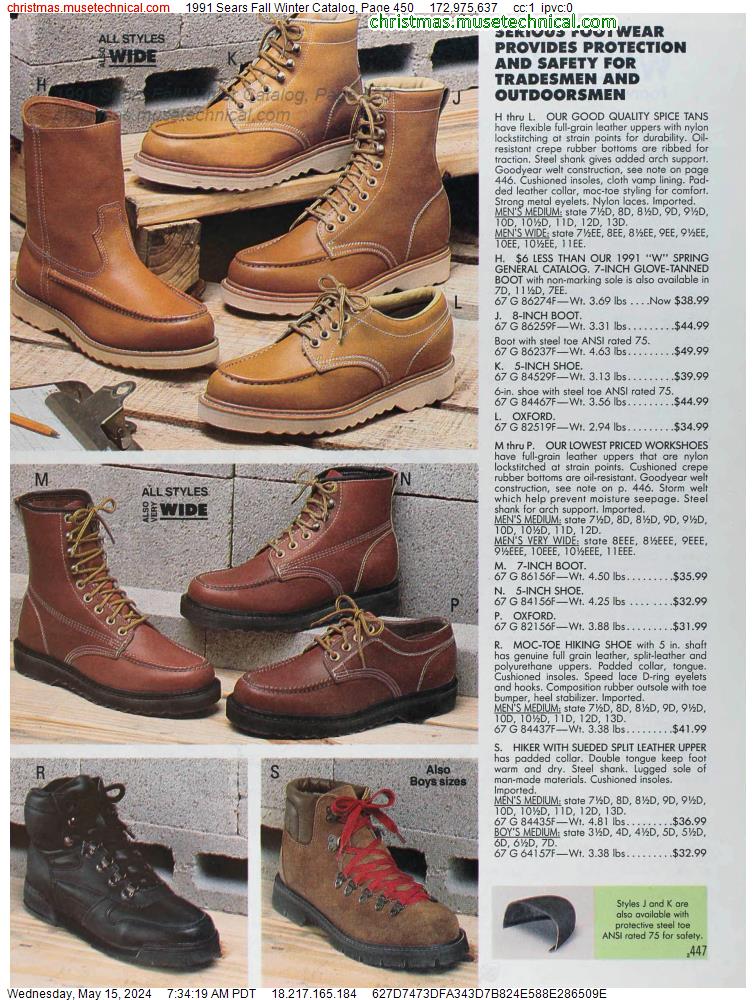 1991 Sears Fall Winter Catalog, Page 450