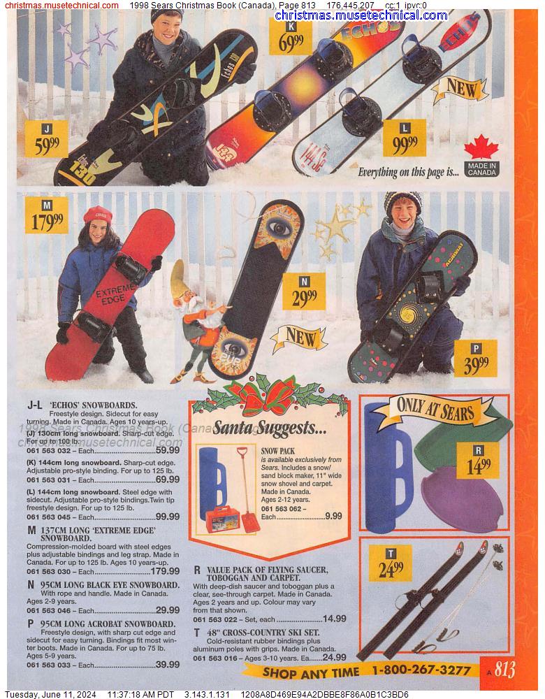 1998 Sears Christmas Book (Canada), Page 813