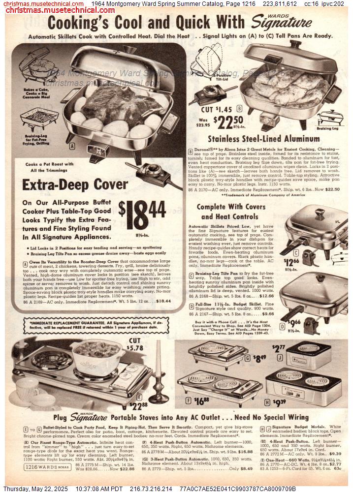 1964 Montgomery Ward Spring Summer Catalog, Page 1216