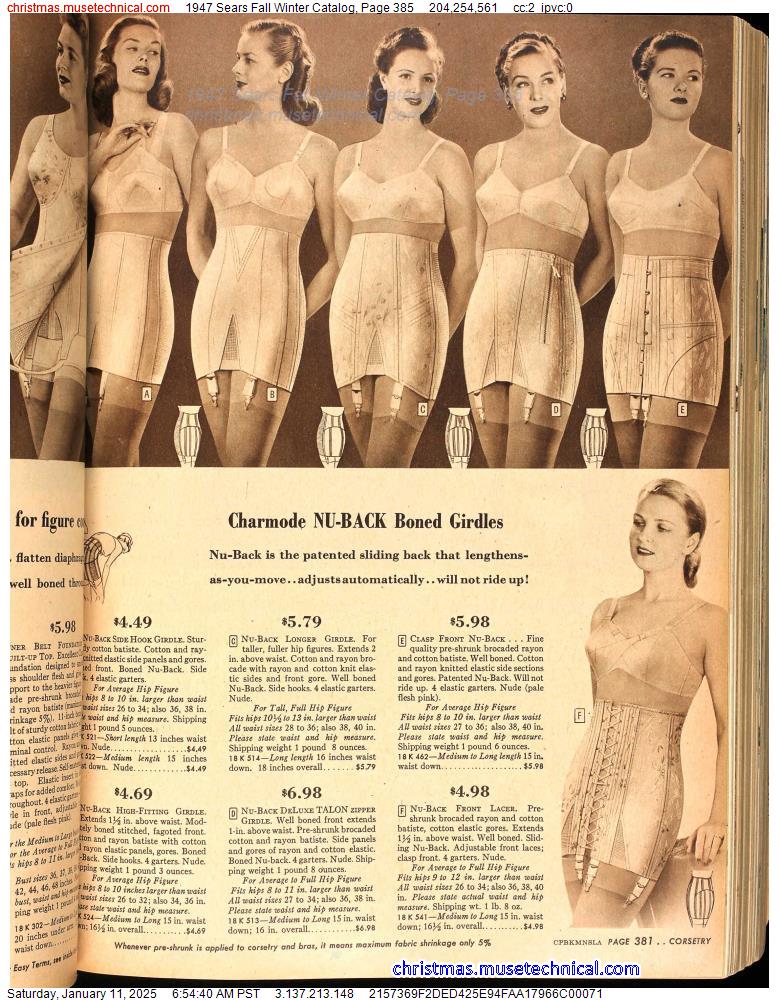 1947 Sears Fall Winter Catalog, Page 385