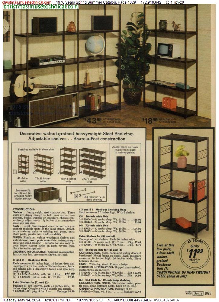 1976 Sears Spring Summer Catalog, Page 1029