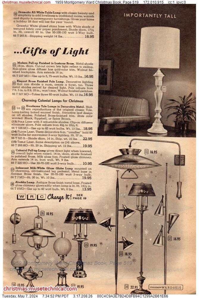 1959 Montgomery Ward Christmas Book, Page 519
