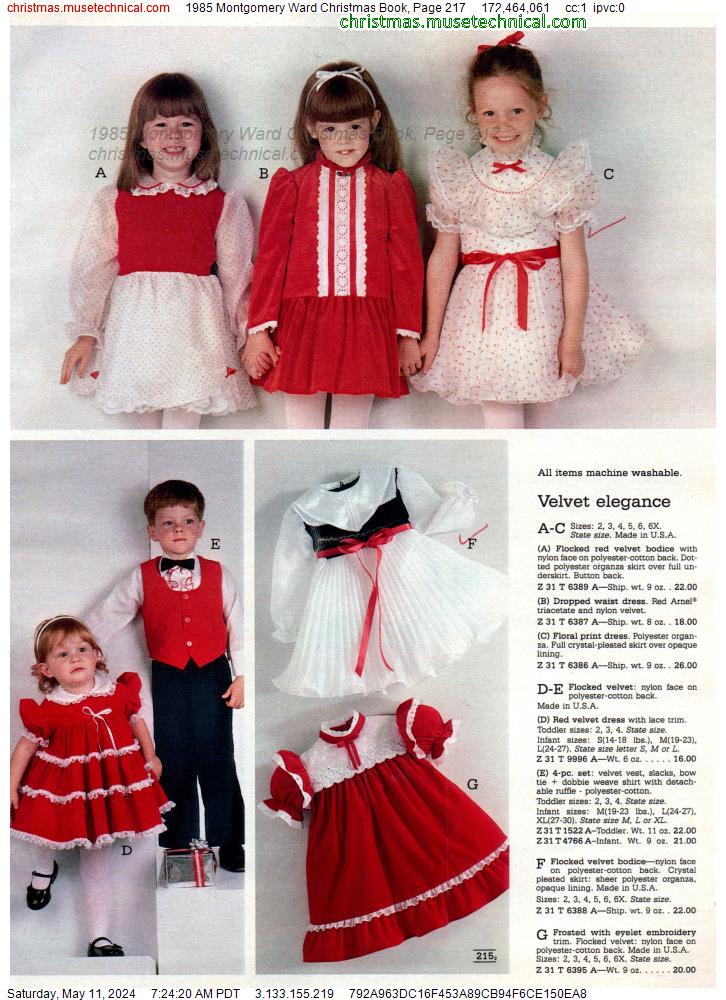 1985 Montgomery Ward Christmas Book, Page 217