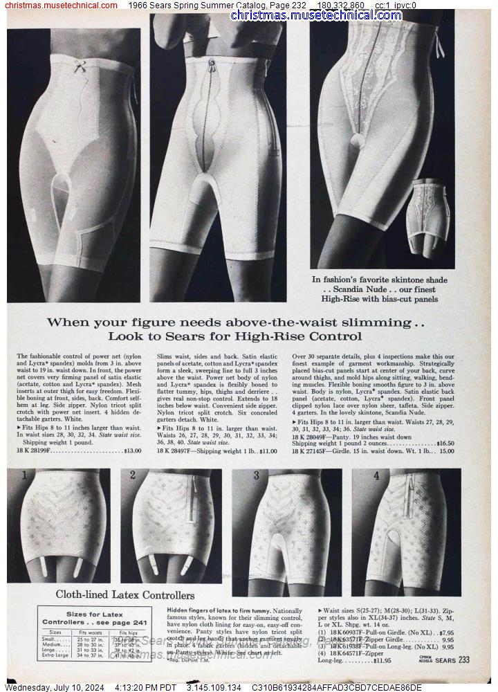 1966 Sears Spring Summer Catalog, Page 232