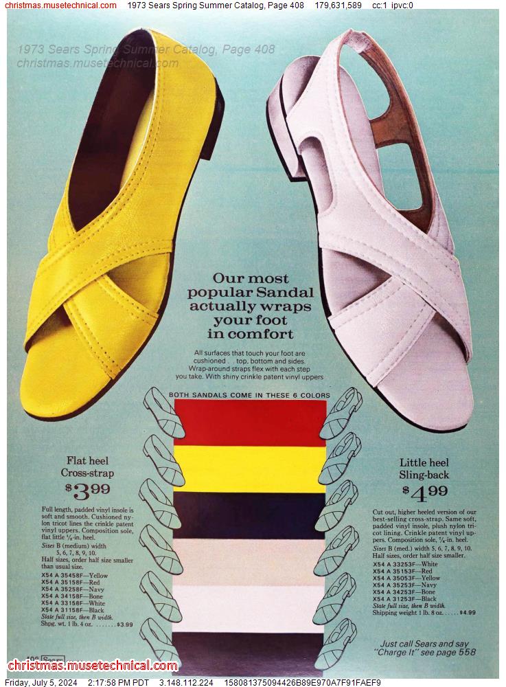 1973 Sears Spring Summer Catalog, Page 408