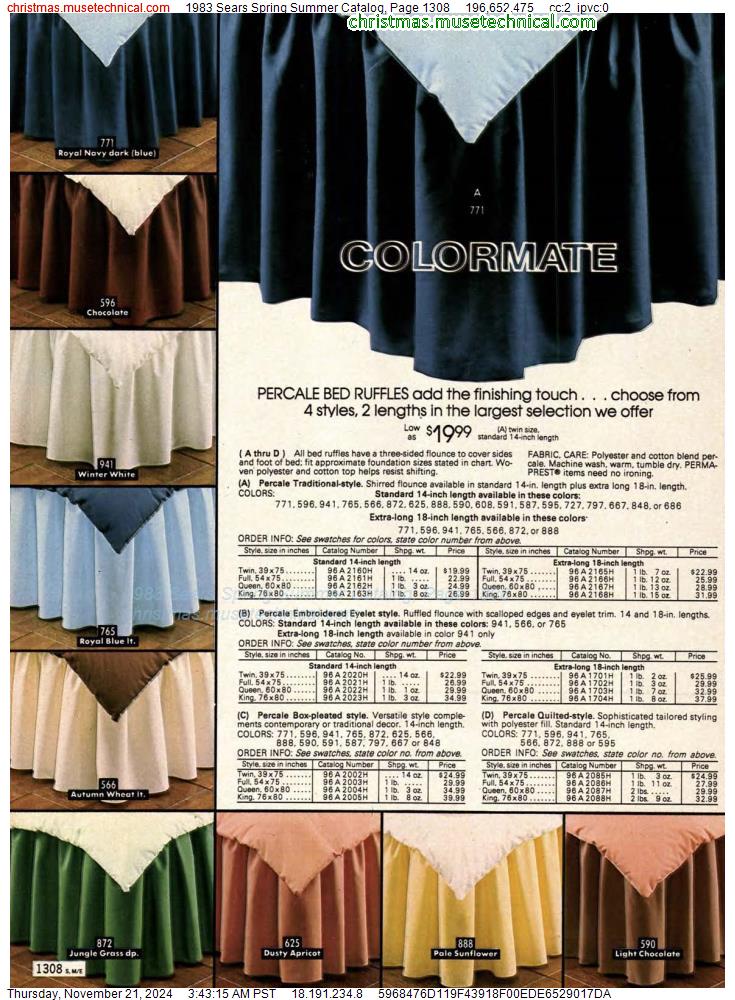 1983 Sears Spring Summer Catalog, Page 1308