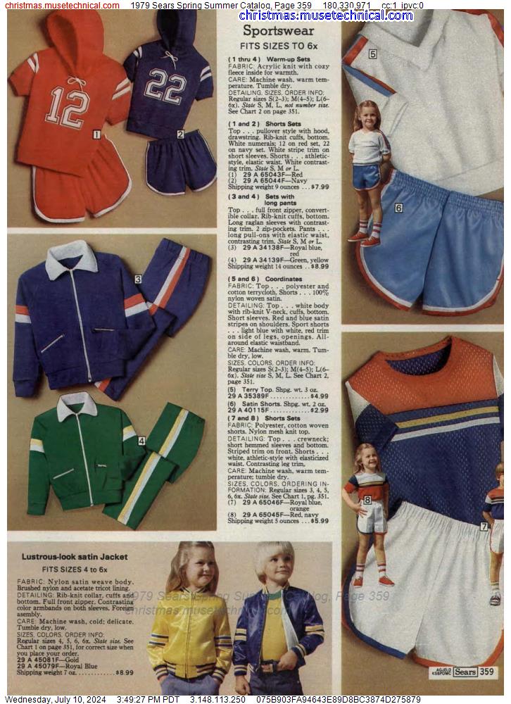 1979 Sears Spring Summer Catalog, Page 359