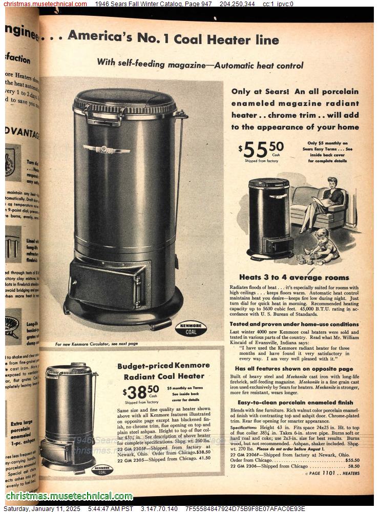 1946 Sears Fall Winter Catalog, Page 947