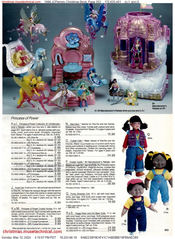 1986 JCPenney Christmas Book, Page 353