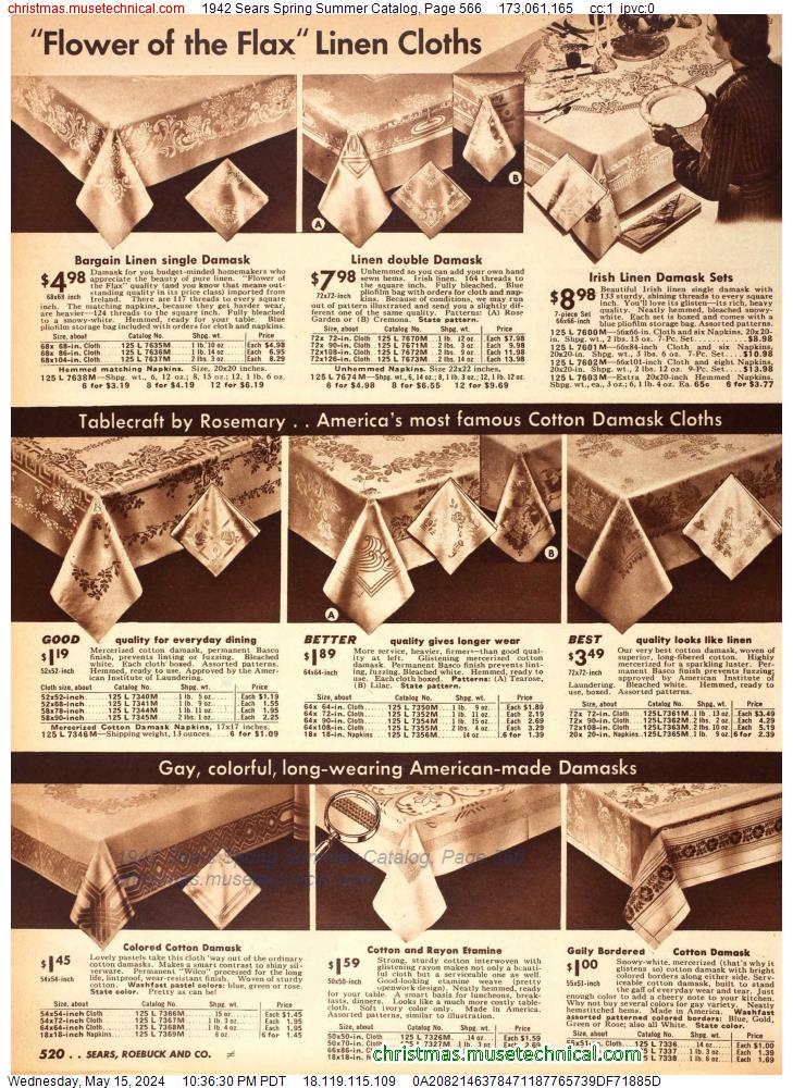 1942 Sears Spring Summer Catalog, Page 566