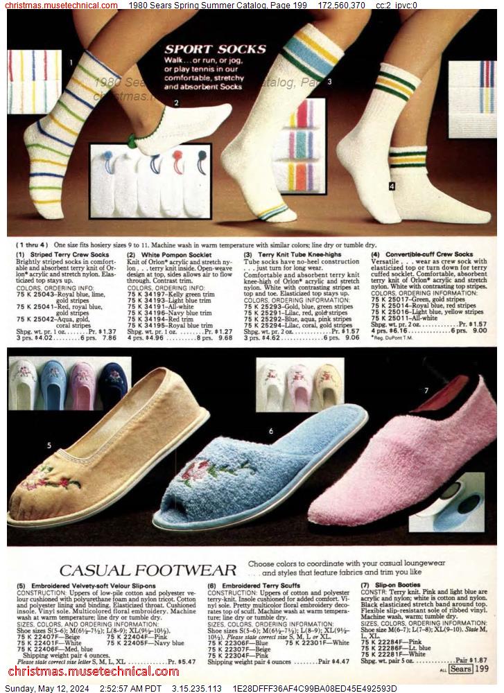1980 Sears Spring Summer Catalog, Page 199