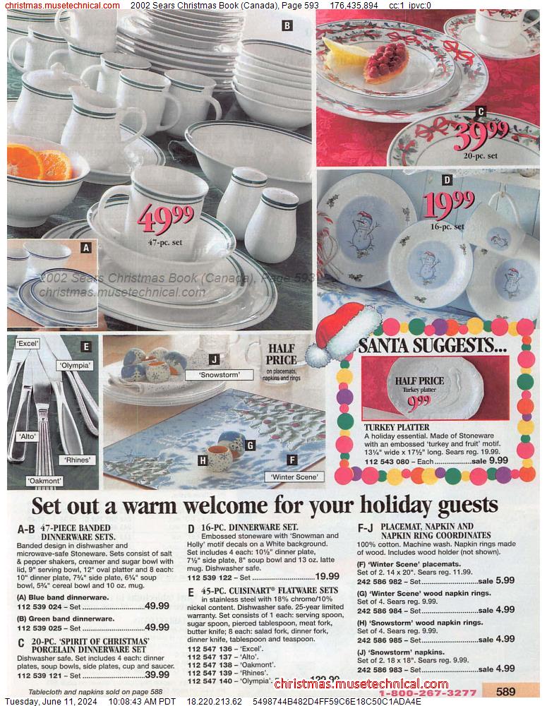 2002 Sears Christmas Book (Canada), Page 593