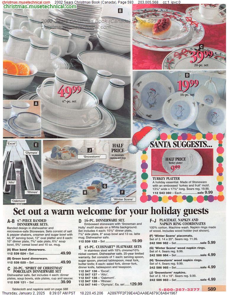 2002 Sears Christmas Book (Canada), Page 593