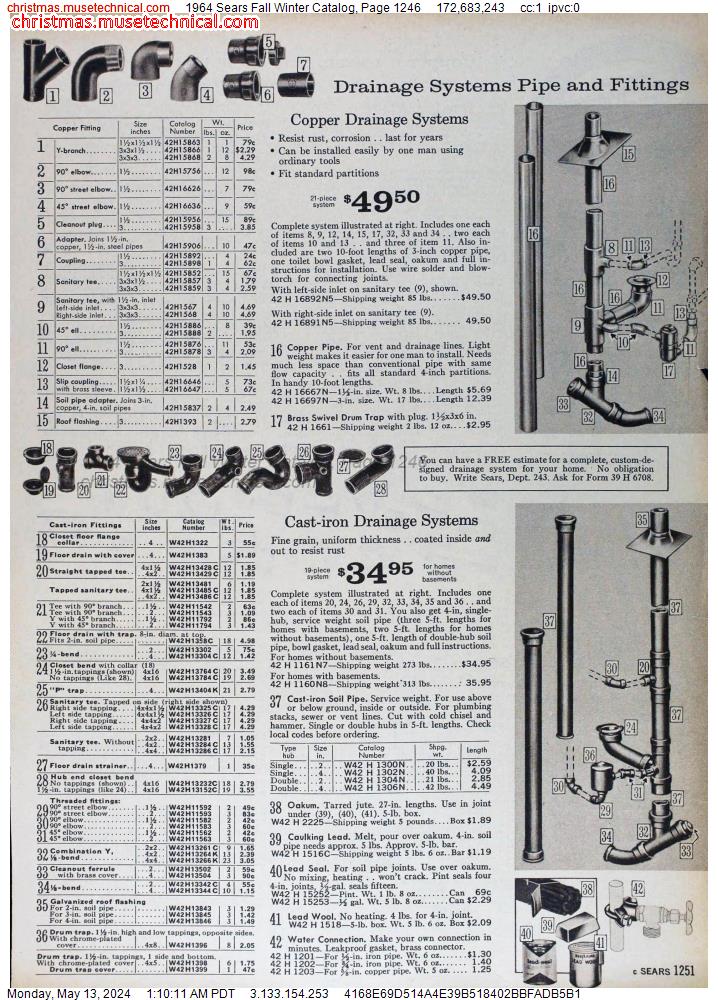 1964 Sears Fall Winter Catalog, Page 1246