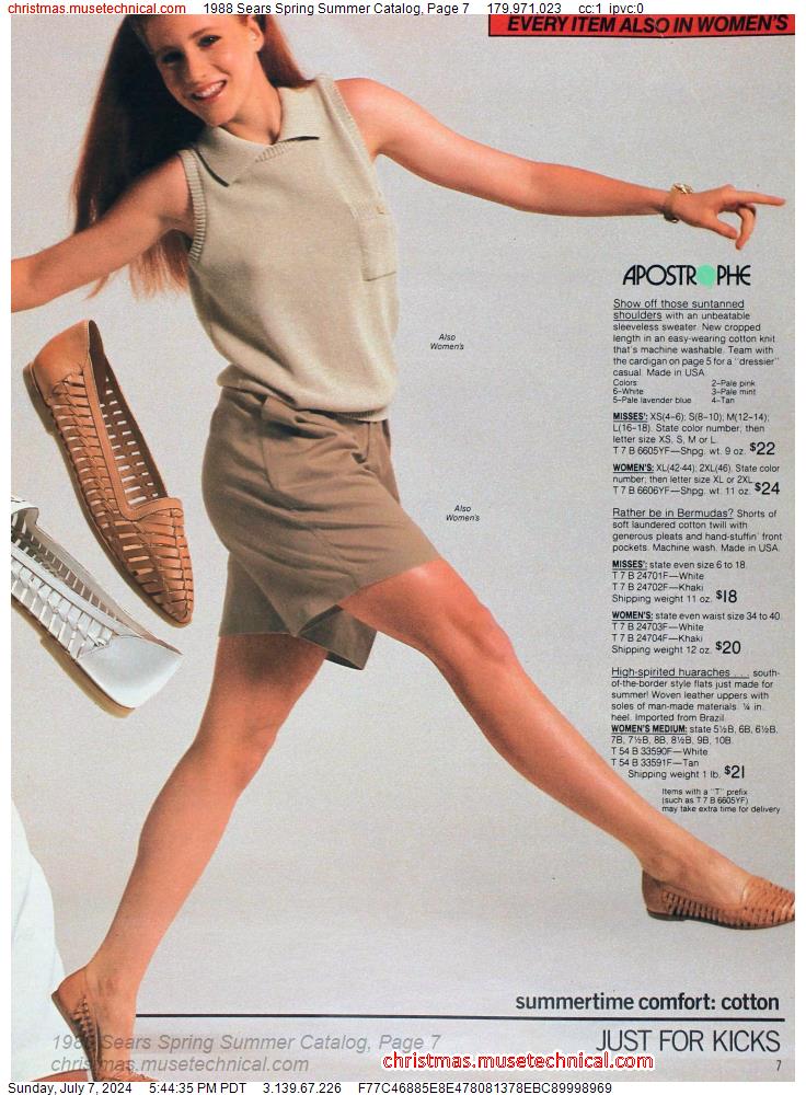 1988 Sears Spring Summer Catalog, Page 7