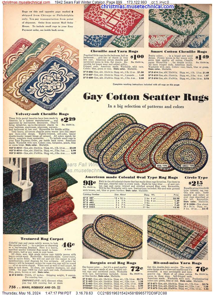 1942 Sears Fall Winter Catalog, Page 899