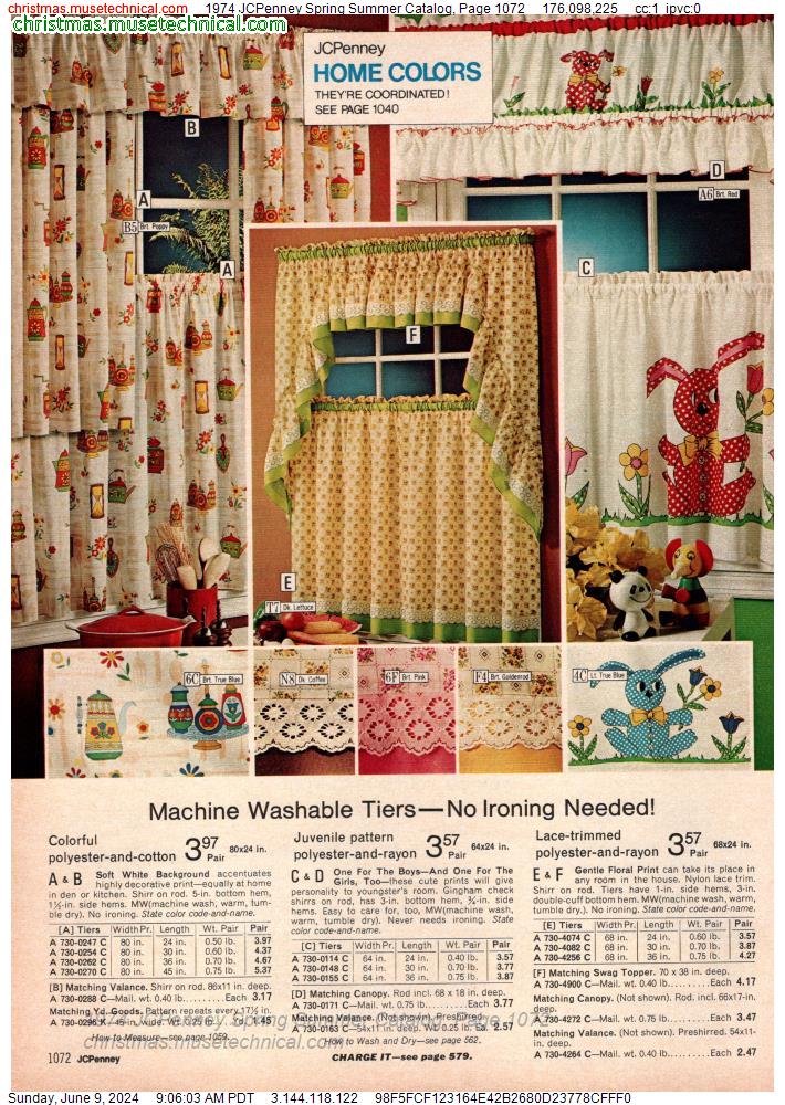 1974 JCPenney Spring Summer Catalog, Page 1072