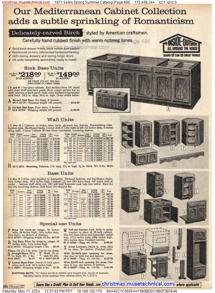 1971 Sears Spring Summer Catalog, Page 686