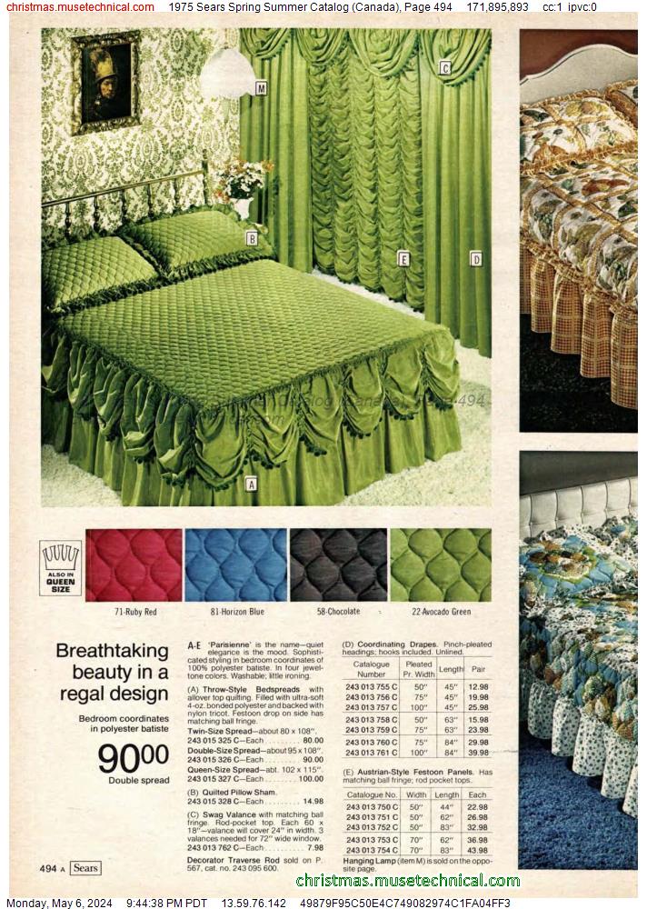 1975 Sears Spring Summer Catalog (Canada), Page 494
