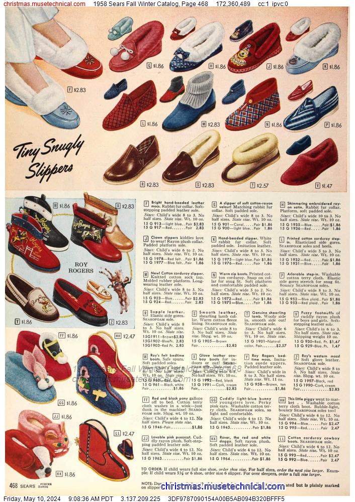 1958 Sears Fall Winter Catalog, Page 468