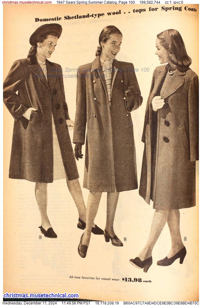 1947 Sears Spring Summer Catalog, Page 100