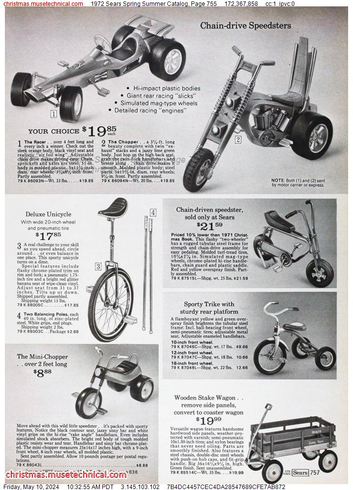 1972 Sears Spring Summer Catalog, Page 755