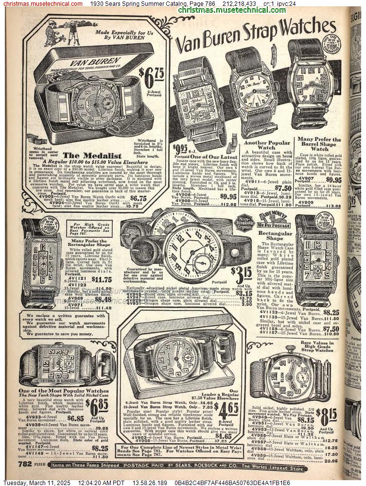 1930 Sears Spring Summer Catalog, Page 786