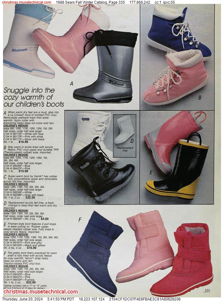 1988 Sears Fall Winter Catalog, Page 335