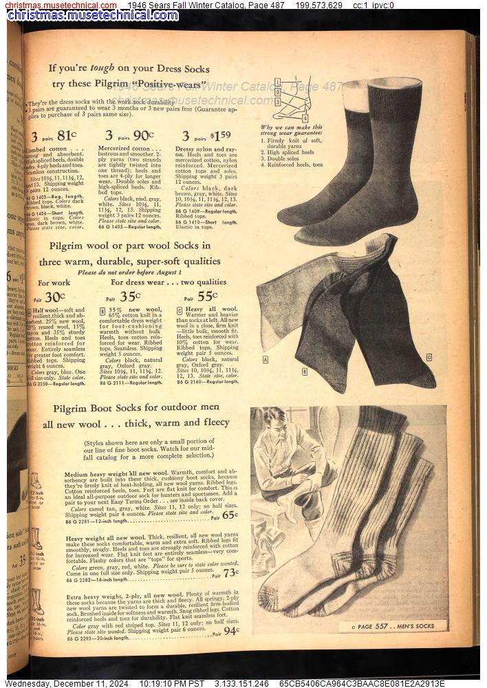 1946 Sears Fall Winter Catalog, Page 487