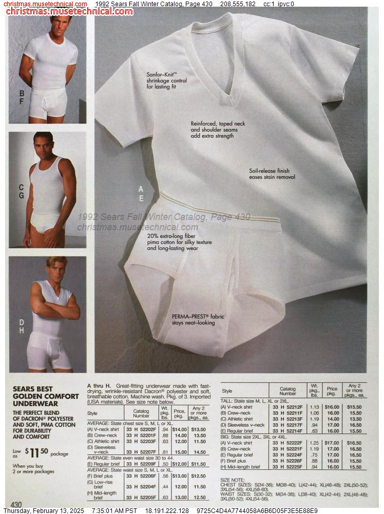 1992 Sears Fall Winter Catalog, Page 430