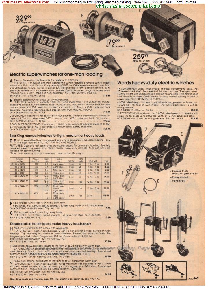 1982 Montgomery Ward Spring Summer Catalog, Page 467