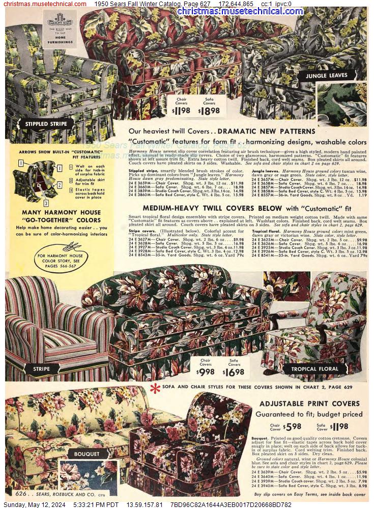 1950 Sears Fall Winter Catalog, Page 627