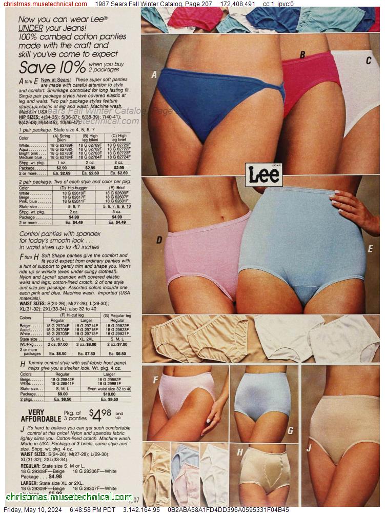 1987 Sears Fall Winter Catalog, Page 207