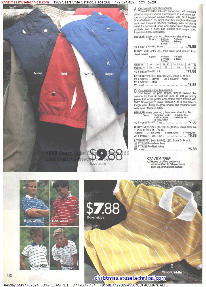 1989 Sears Style Catalog, Page 268