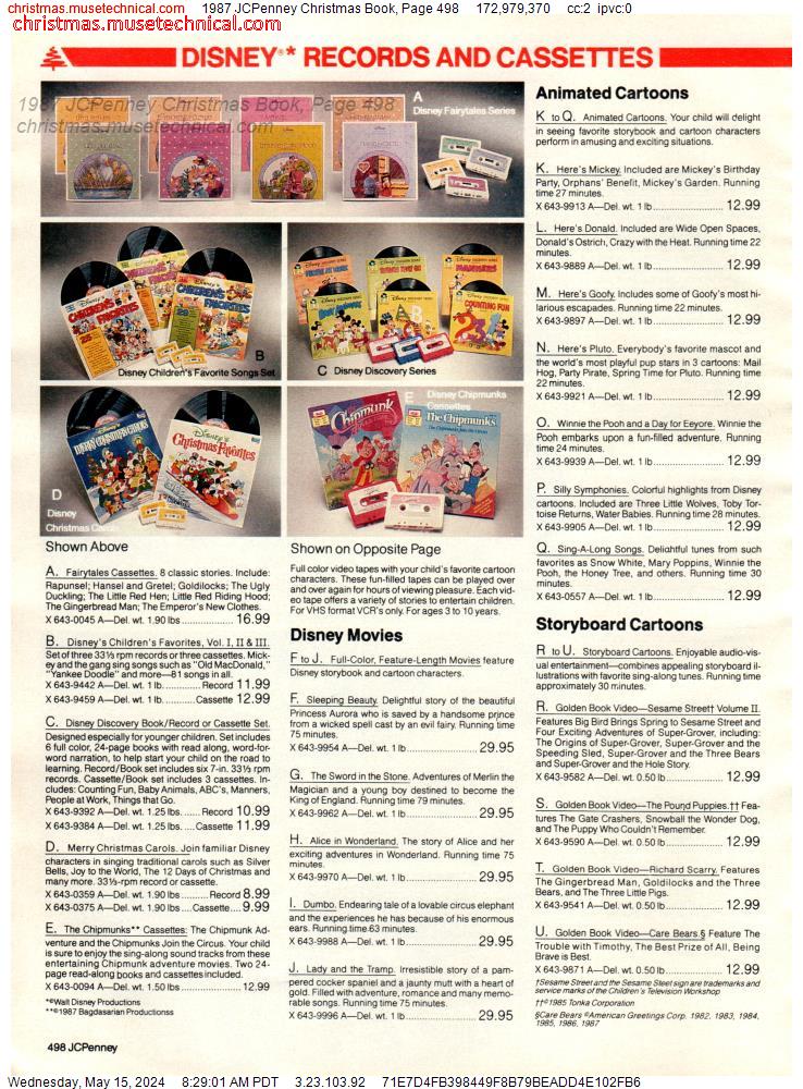 1987 JCPenney Christmas Book, Page 498