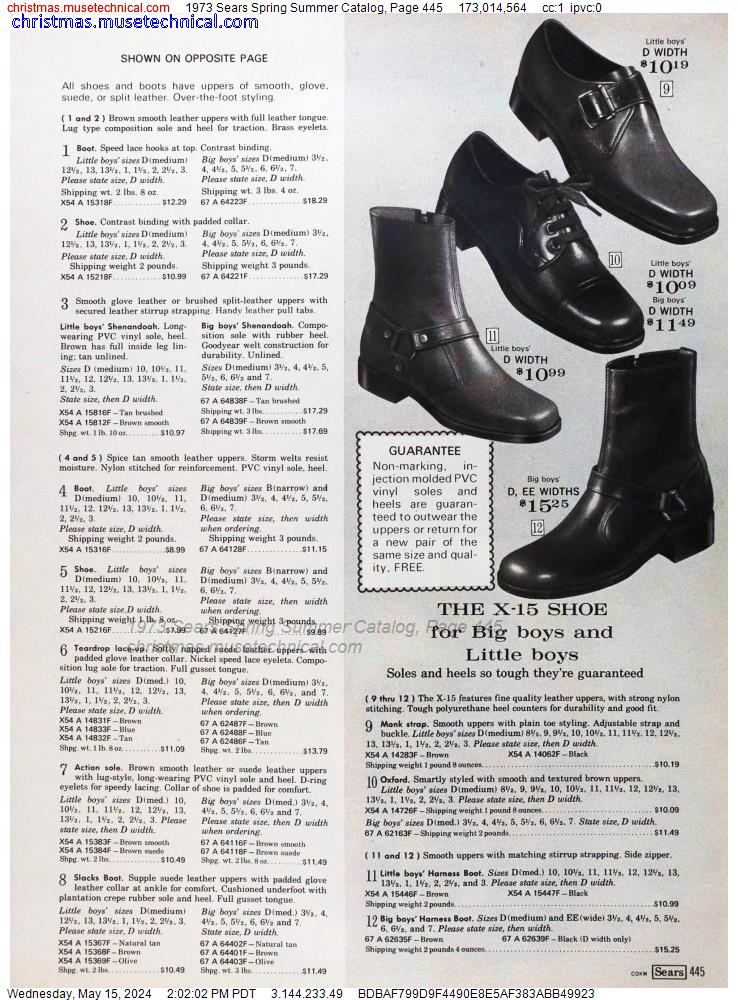 1973 Sears Spring Summer Catalog, Page 445